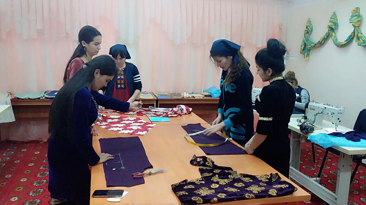 Sewing Circle at the Urgench State University on 5 of the 5 important initiatives of our President