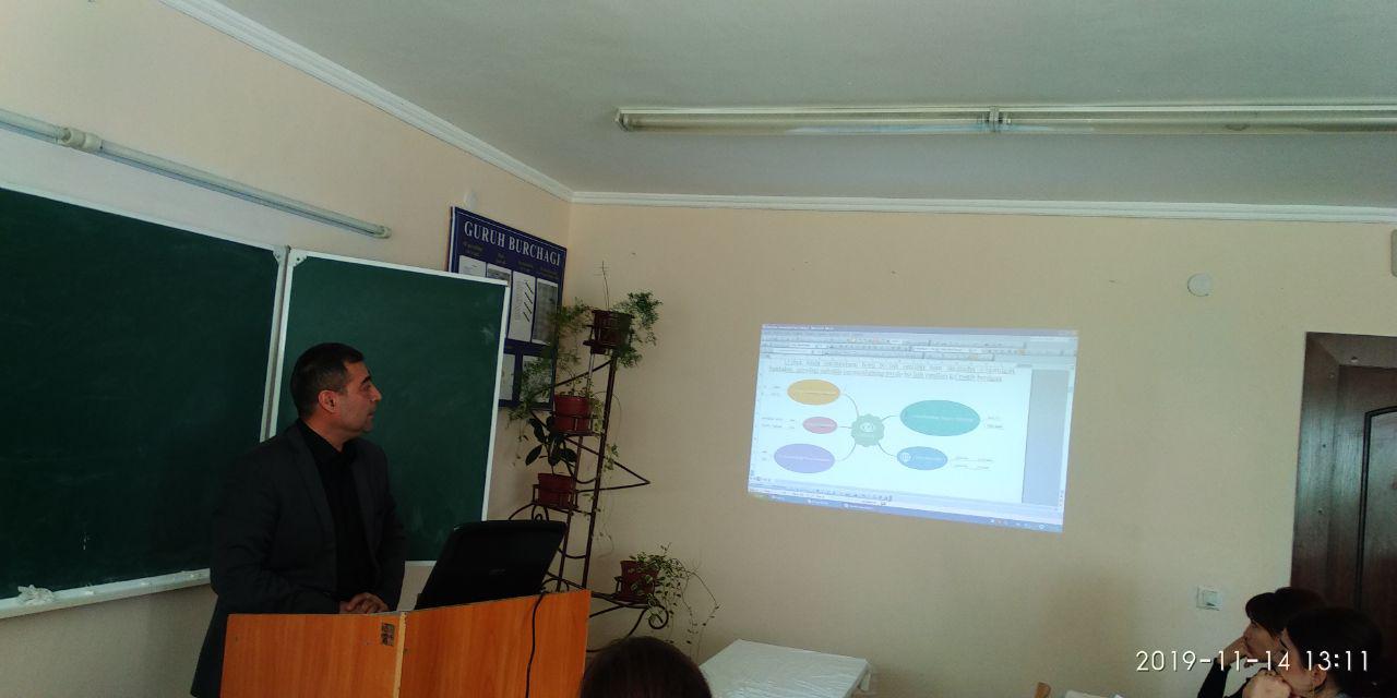 The scientific seminar of the department on 