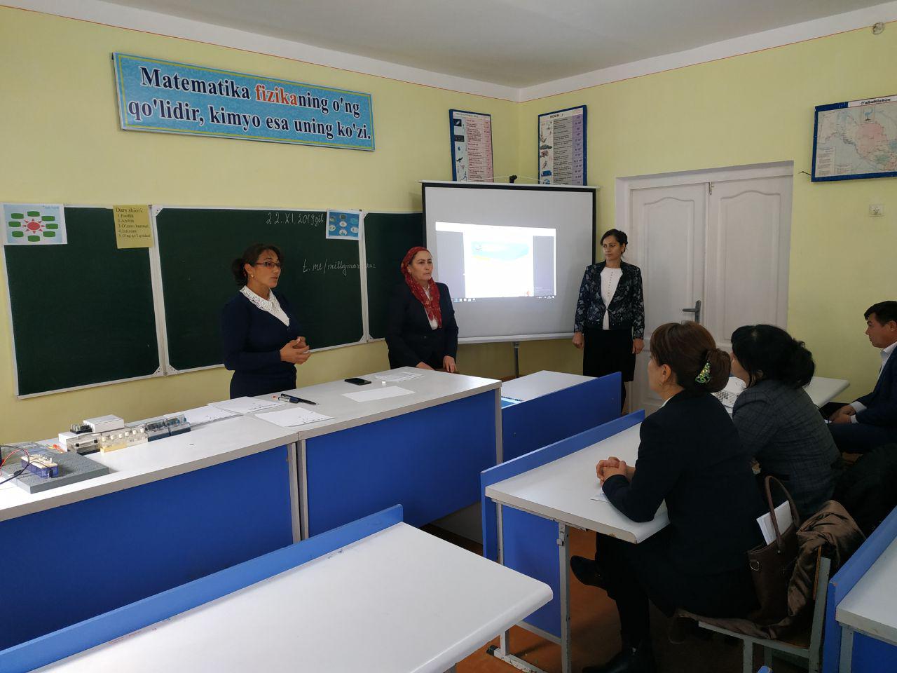 Professors and teachers of the Faculty of Natural Sciences of Urgench State University take an active part in a master class