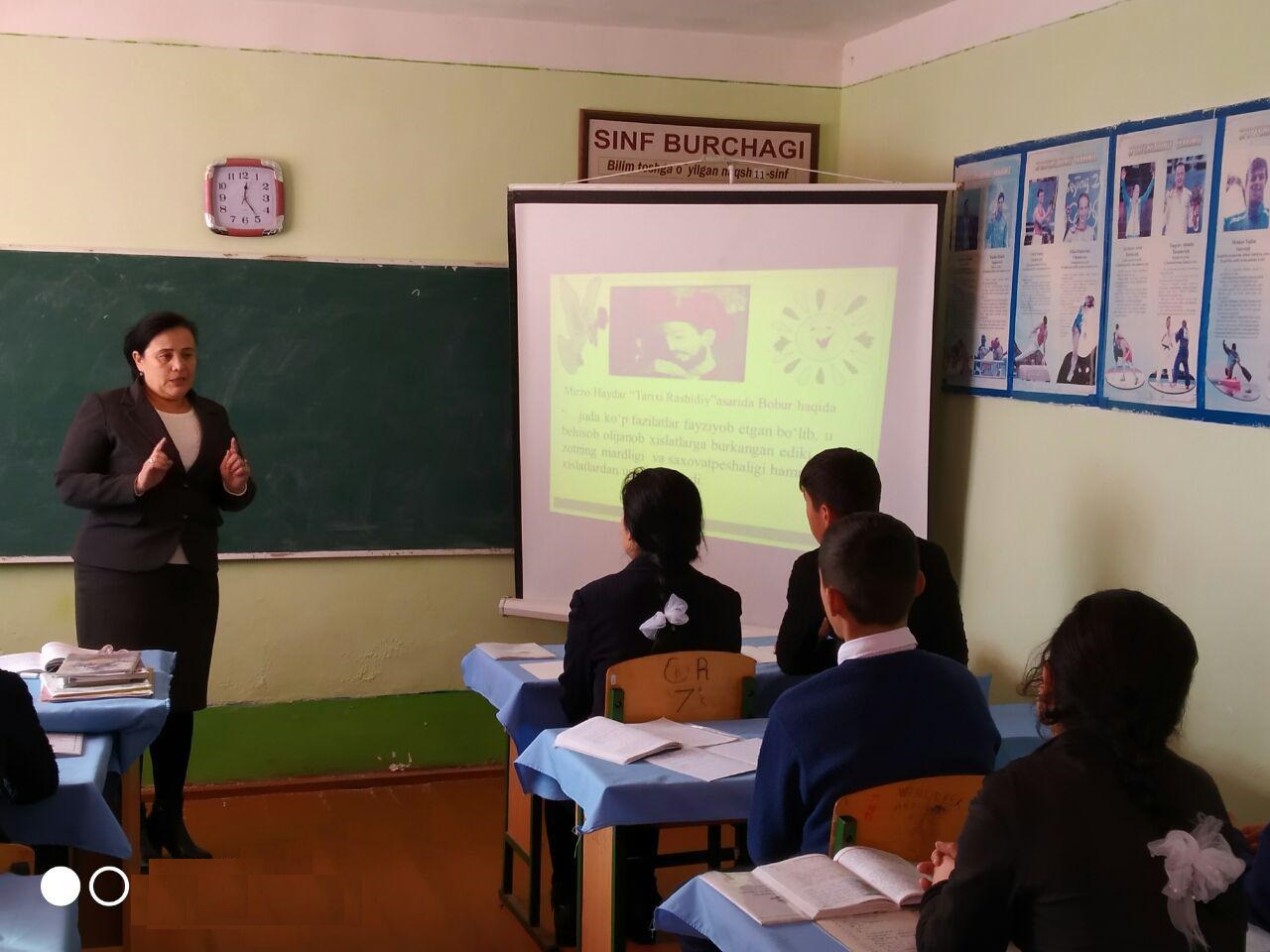 Associate Professor of the Department of Uzbek Literature of the Philological Faculty BB Rakhimova gave a master class on the subject