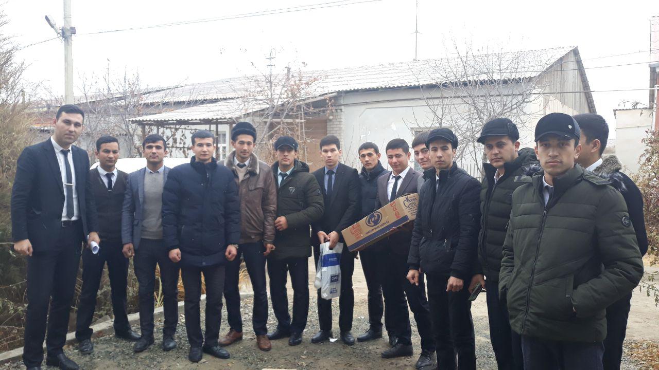 Volunteer students of the History Department of Urgench State University visited the orphanage in the village of Yukoribog in Urgench district