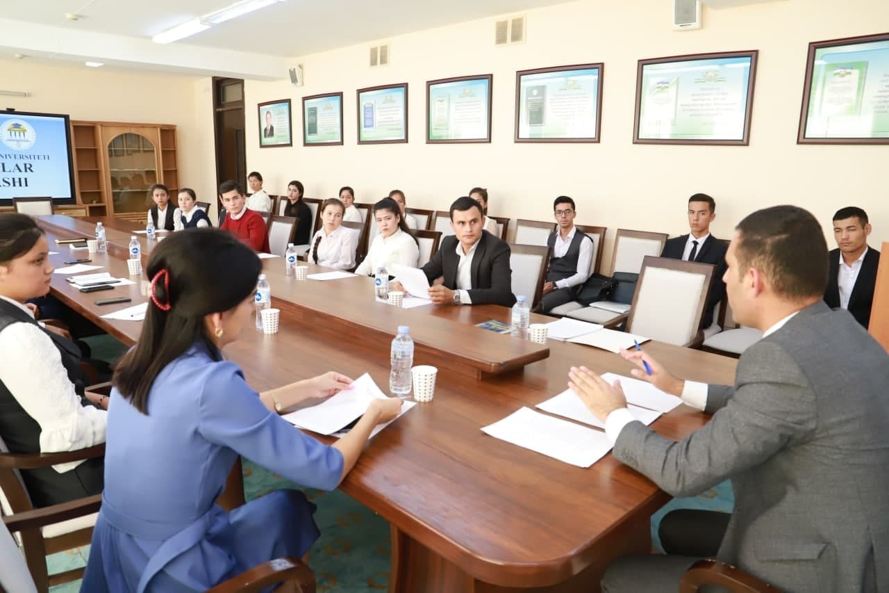 Open discussion at Urgench State University on 