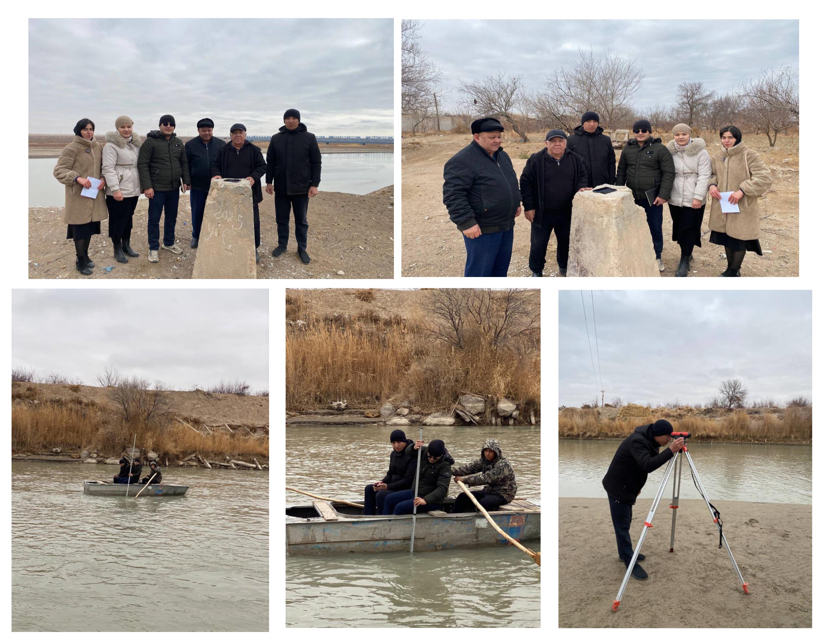 Geodetic Survey Works Along the Toshsaqa Canal Conducted with Doctoral Student Adambayev Alisher and Master's Students