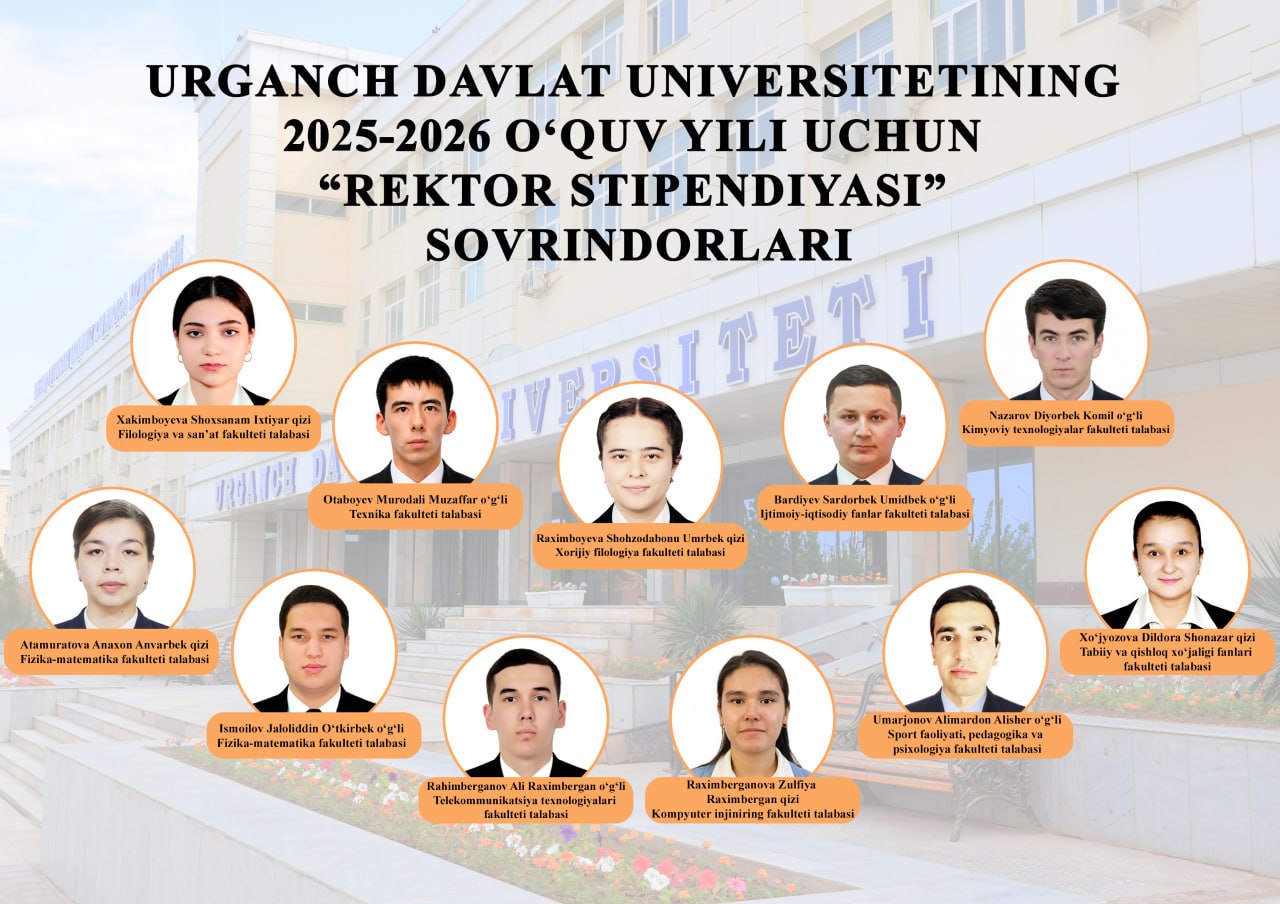 “Rektor stipendiyasi” sovrindorlari