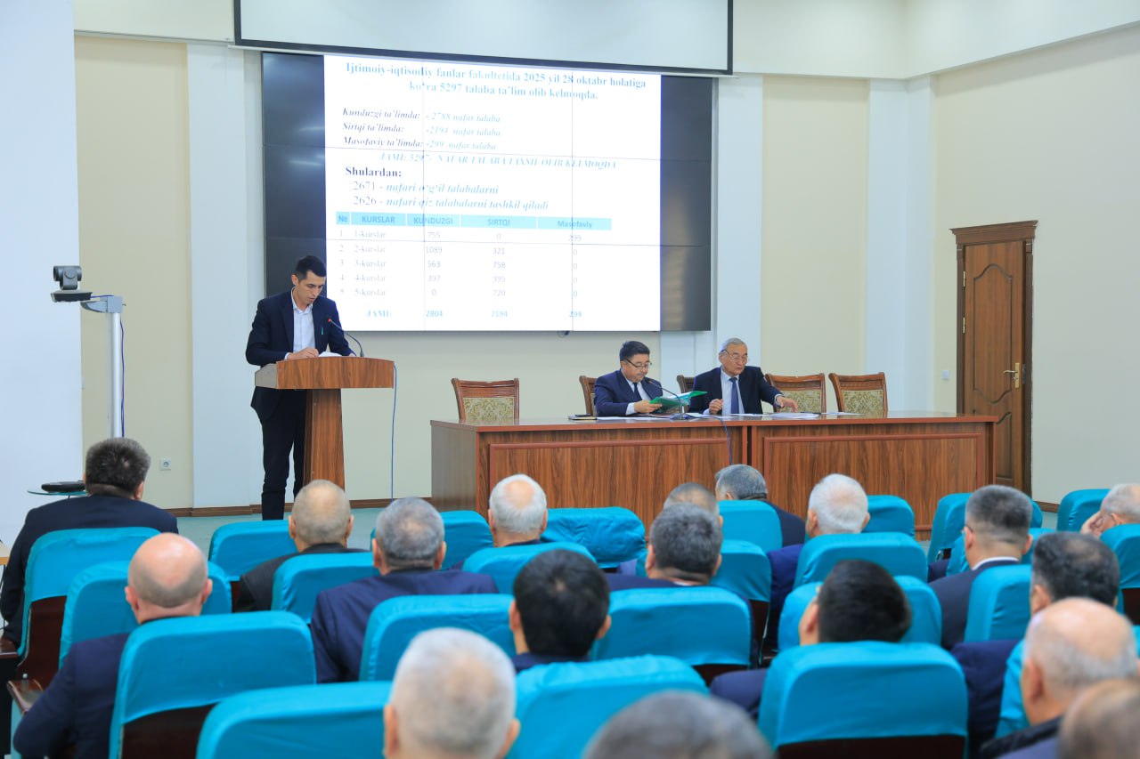 The 3rd meeting of the Council of Urgench State University was held