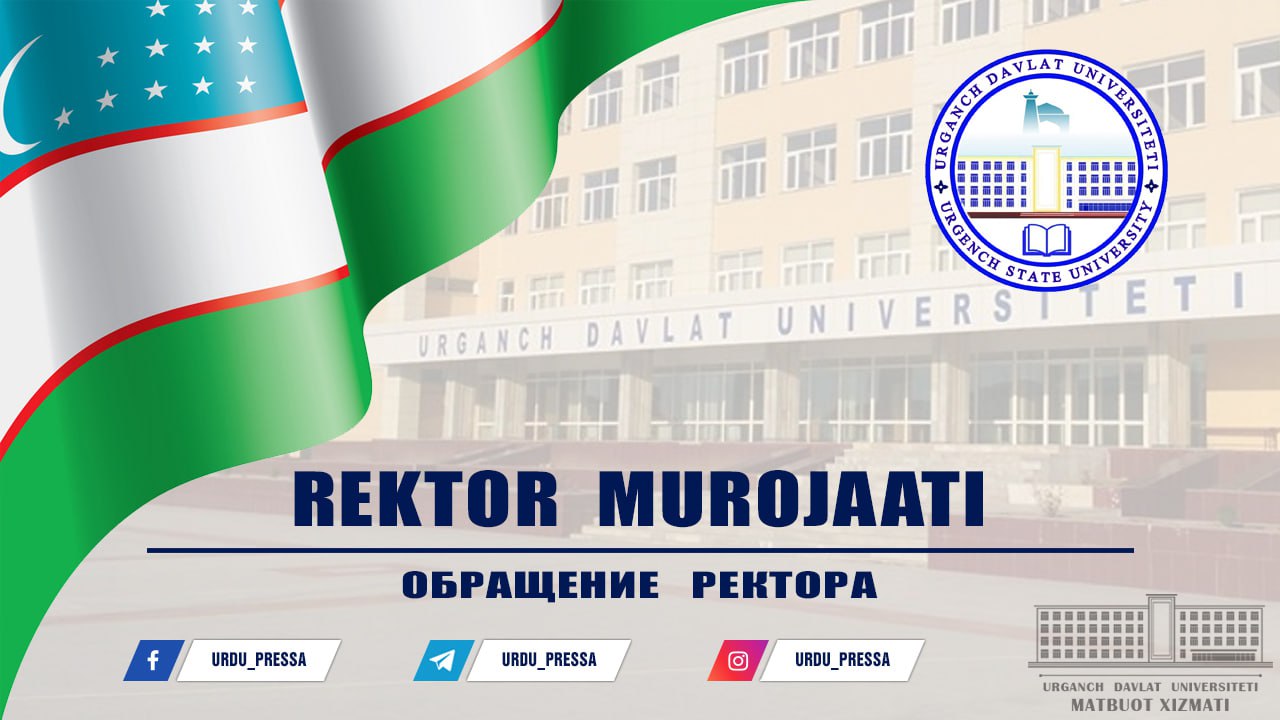 Rektor murojaati