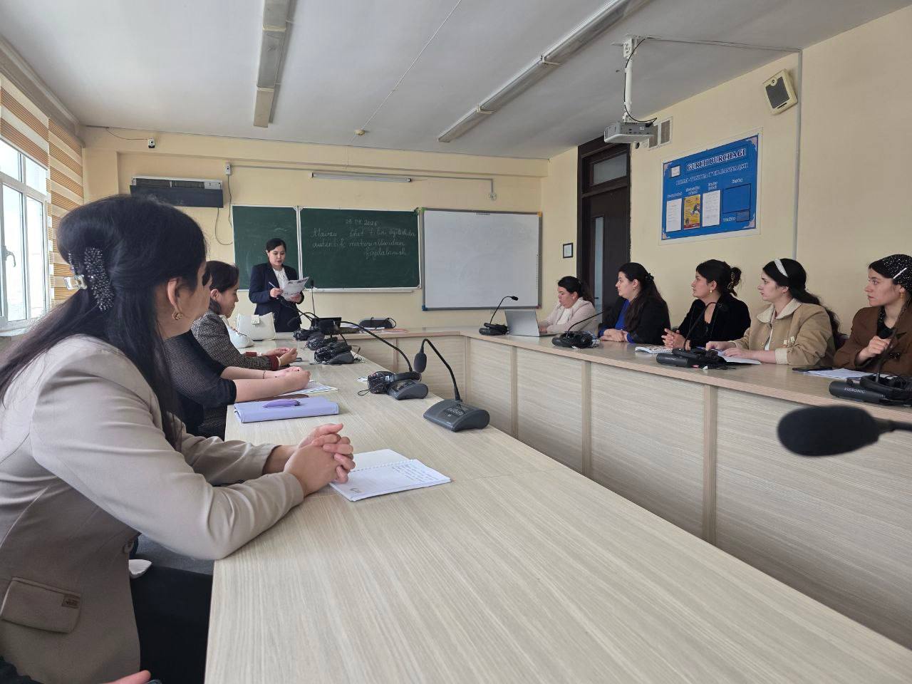 On April 3, a regular scientific and methodological seminar was held in room 448 at the Department of Romance-Germanic Philology of the Faculty of Foreign Philology at Urgench State University named after Abu Rayhan Beruni.