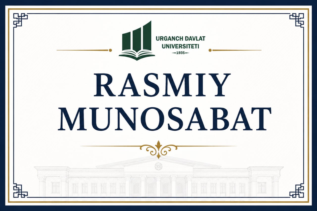 RASMIY MUNOSABAT