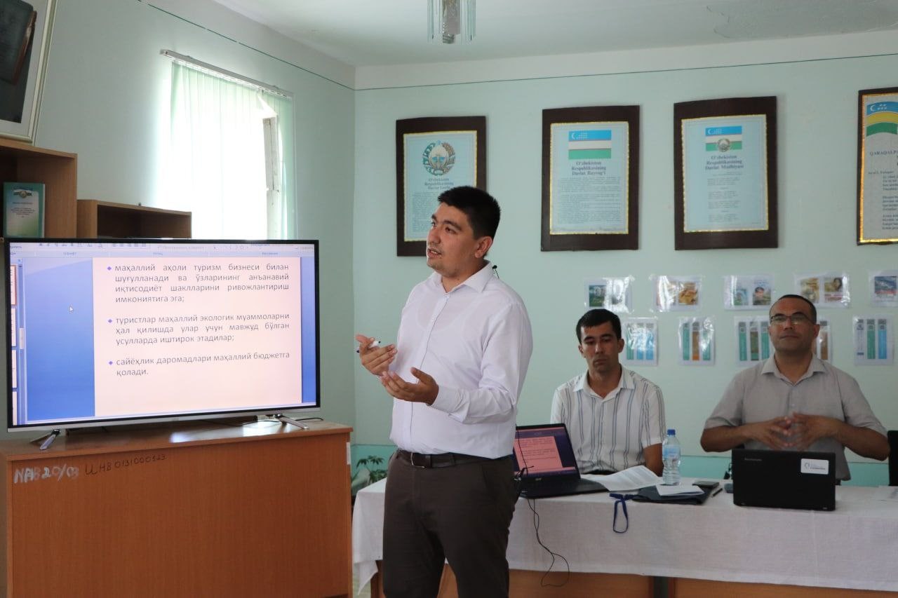 urdu.uz, “Orolbo’yi mintaqasida ayollarning ishbilarmonlik faolligini oshirish va ekoturizm yo’nalishida daromad olish imkoniyatlari” loyihasi doirasida universitet professor-oʻqituvchilari seminar-trening mashgʻulotlarini boshlashdi