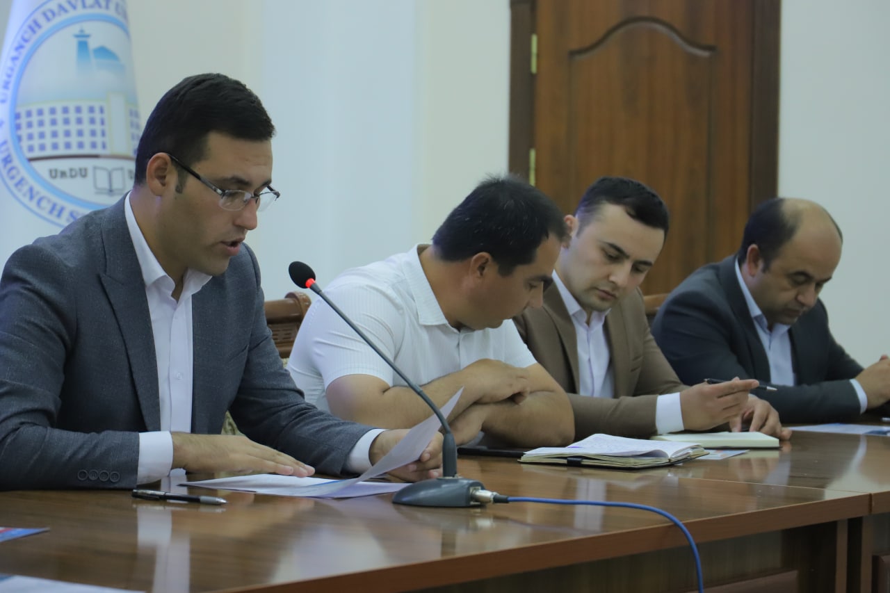 The report-election meeting of the primary organization of the Youth Union of Uzbekistan at Urganch State University was held