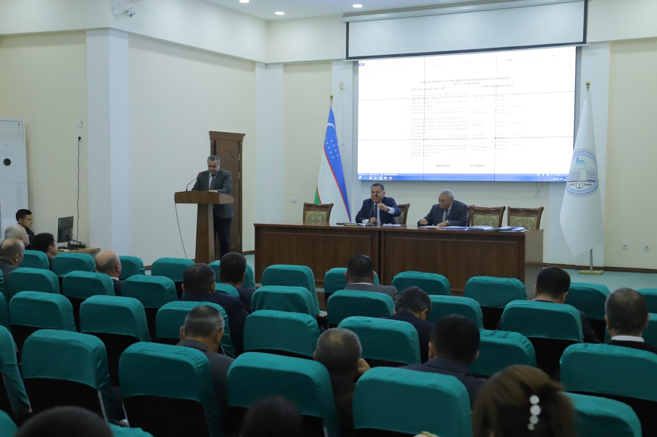 urdu.uz, Urganch davlat universiteti Kengashining 3-majlisi bo‘lib o‘tdi