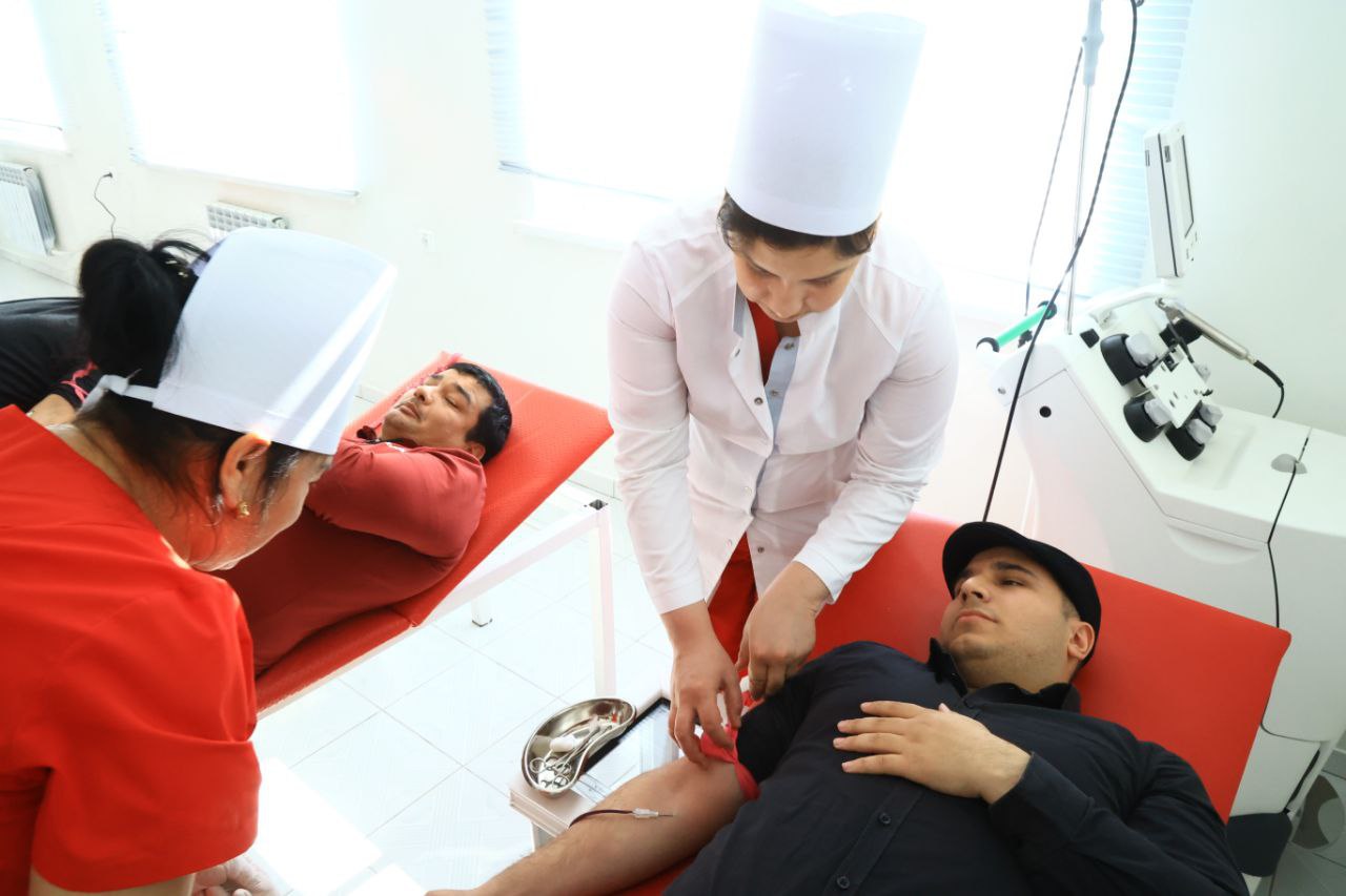 urdu.uz, Urganch davlat universiteti jamoasi ishtirokida donorlik aksiyasi oʼtkazilmoqda