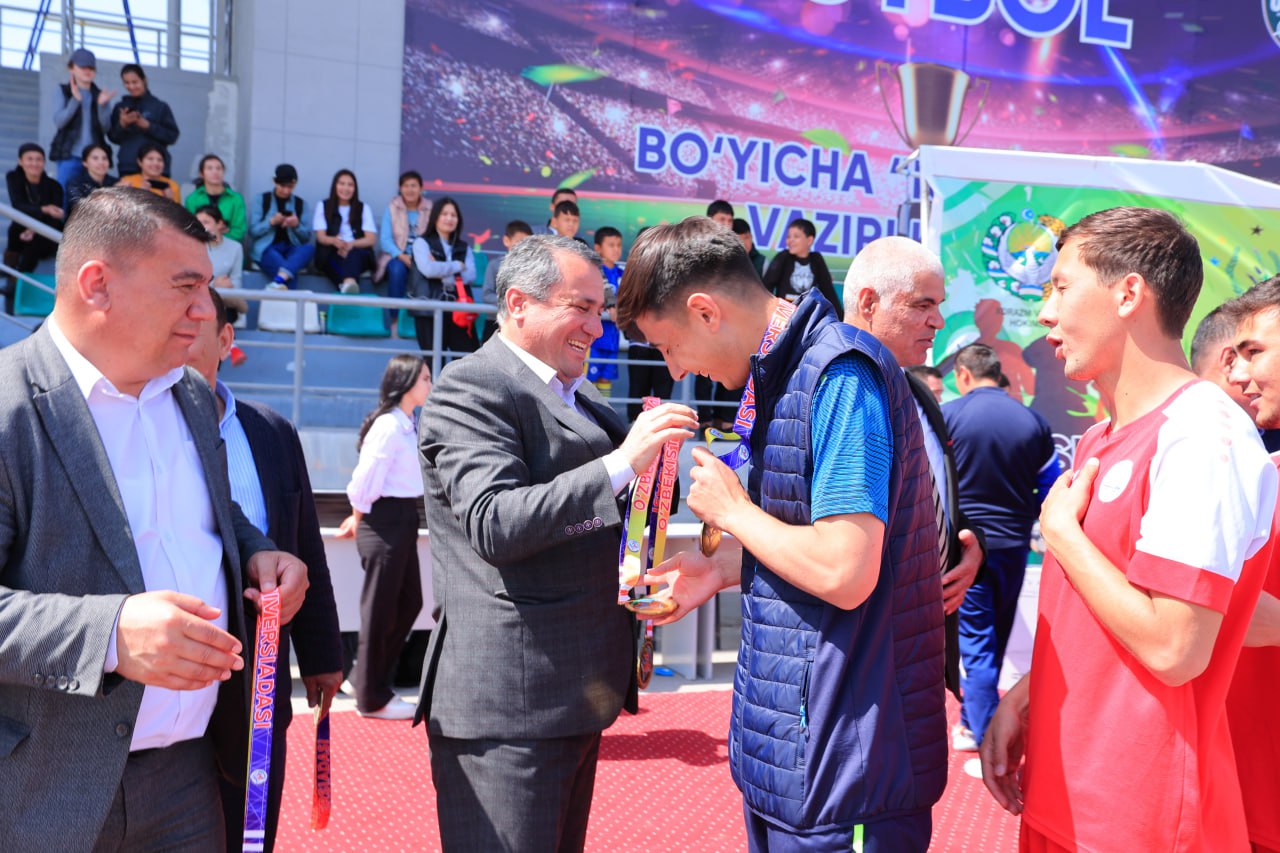 urdu.uz, Xorazm viloyati "Universiada" sport musobaqalarining futbol boʻyicha respublika final bosqichiga mezbonlik qildi
