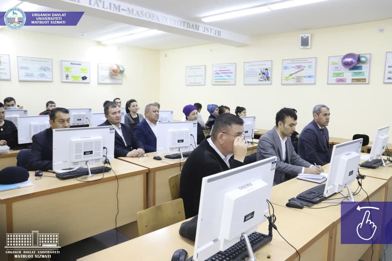 urdu.uz, Urganch  davlat universiteti professor-o’qituvchilari uchun kredit-modul tizimi asosida ta’lim jarayonlarini tashkil etish bo’yicha qisqa muddatli seminar-treninglar tashkil etilmoqda