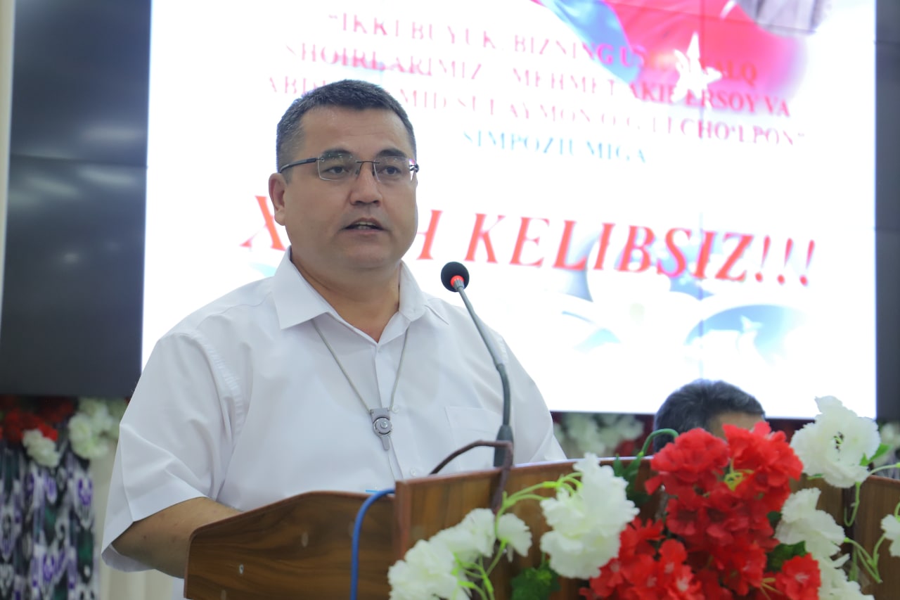 urdu.uz, "Ikki buyuk, bizning umumxalq shoirlarimiz - Mehmet Akif Ersoy va Abdulhamid Sulaymon o'g'li Cho'lpon" simpoziumi oʻz ishini boshladi