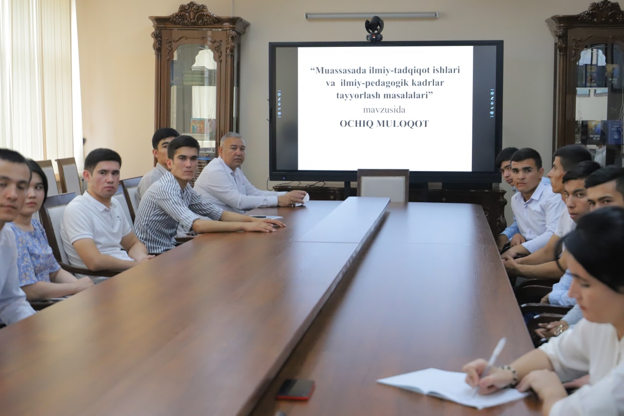 urdu.uz;Urganch davlat universitetida ochiq muloqot o‘tkazildi