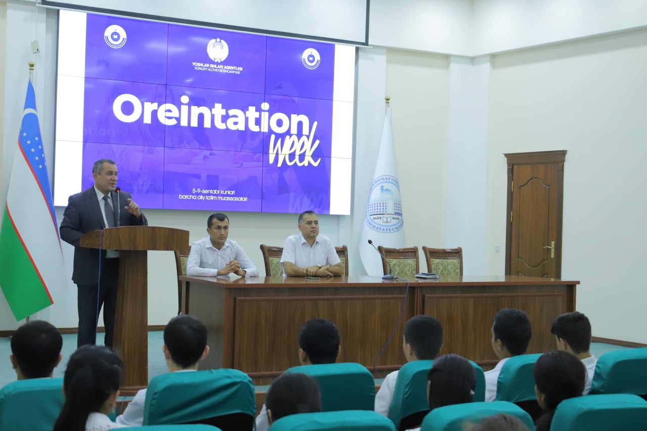 Talaba-yoshlarni birlashtirgan loyiha -  “Orientation Week” doirasidagi uchrashuv  Iqtisodiyot fakulteti yoshlari bilan oʻtkazildi