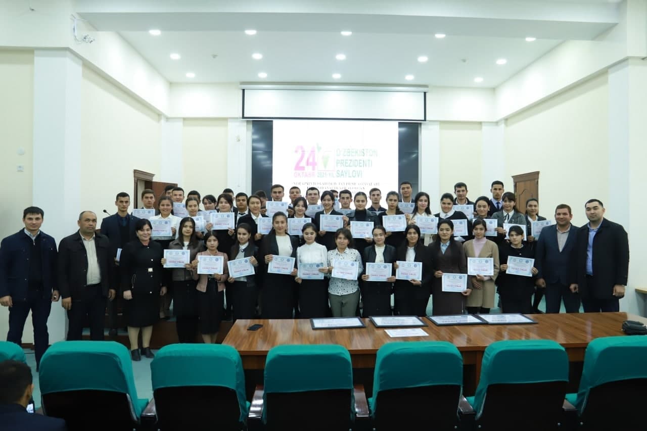 The awarding ceremony of the forum dedicated to the promotion of the electoral process with the participation of students of higher educational institutions of Khorezm region was held