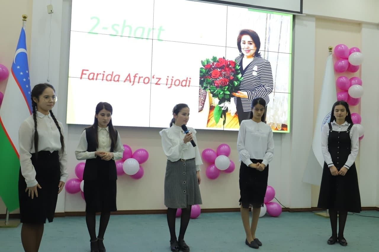 urdu.uz, Filologiya fakulteti haftaligi doirasida tashkil etilgan "She’riyat shohsupasi” ko‘rik-tanlovi "Shuhrat" medali, "Do'stlik" ordeni sohibasi Farida Afro'z ijodiga bag‘ishlandi