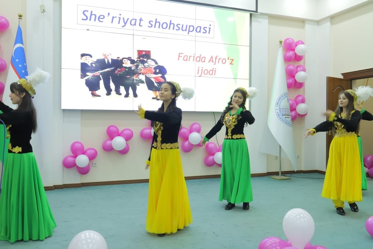 urdu.uz, Filologiya fakulteti haftaligi doirasida tashkil etilgan "She’riyat shohsupasi” ko‘rik-tanlovi "Shuhrat" medali, "Do'stlik" ordeni sohibasi Farida Afro'z ijodiga bag‘ishlandi