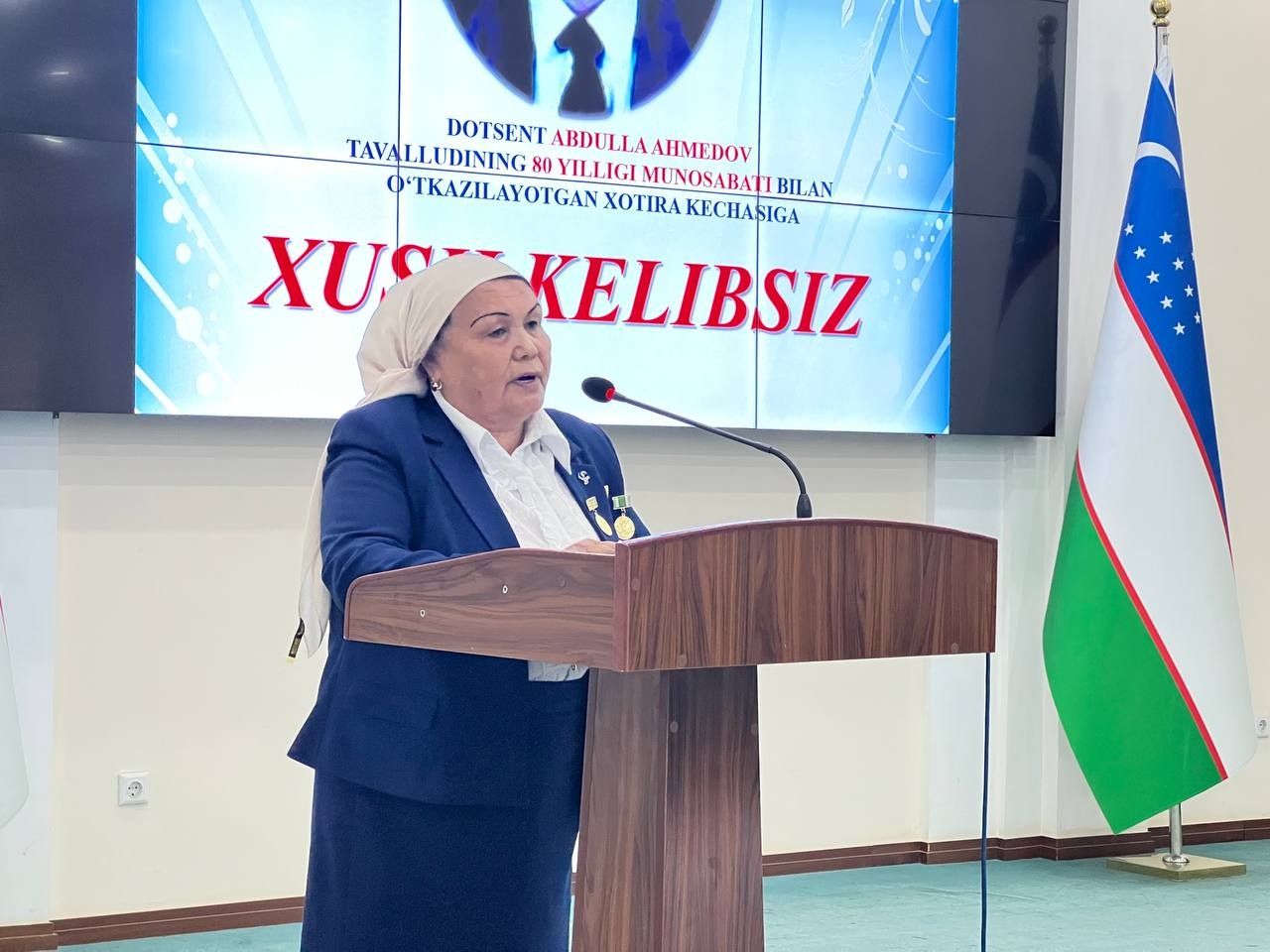 urdu.uz, Urganch davlat universiteti Filologiya fakulteti faxriy dotsenti Abdulla Ahmedov tavalludining 80 yilligi munosabati bilan xotira kechasi o'tkazildi