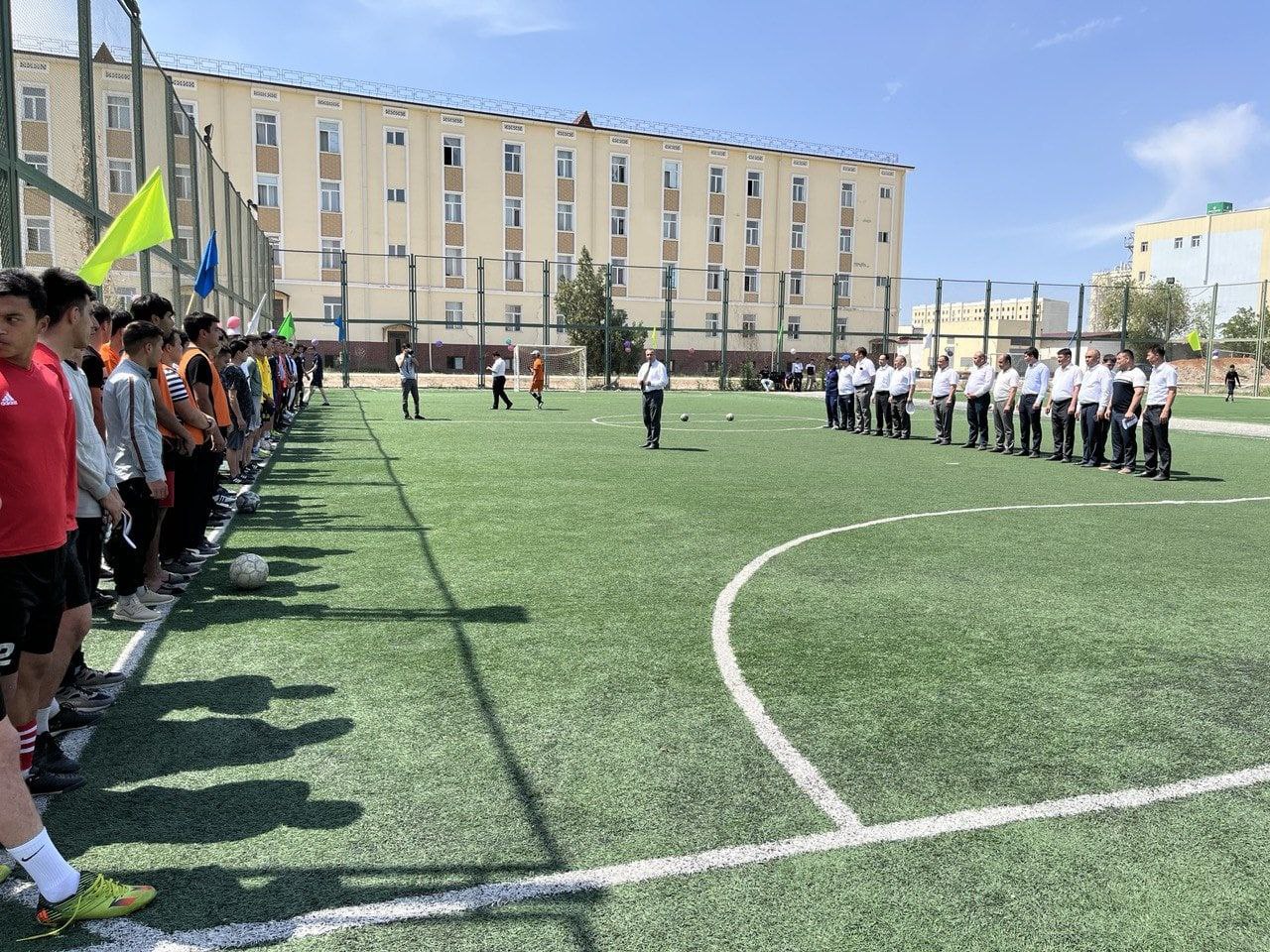 The university round of the mini-football tournament has started