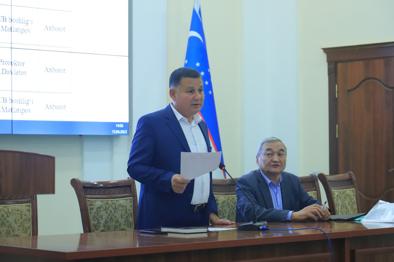 The 8th meeting of the Council of Urganch State University was held
