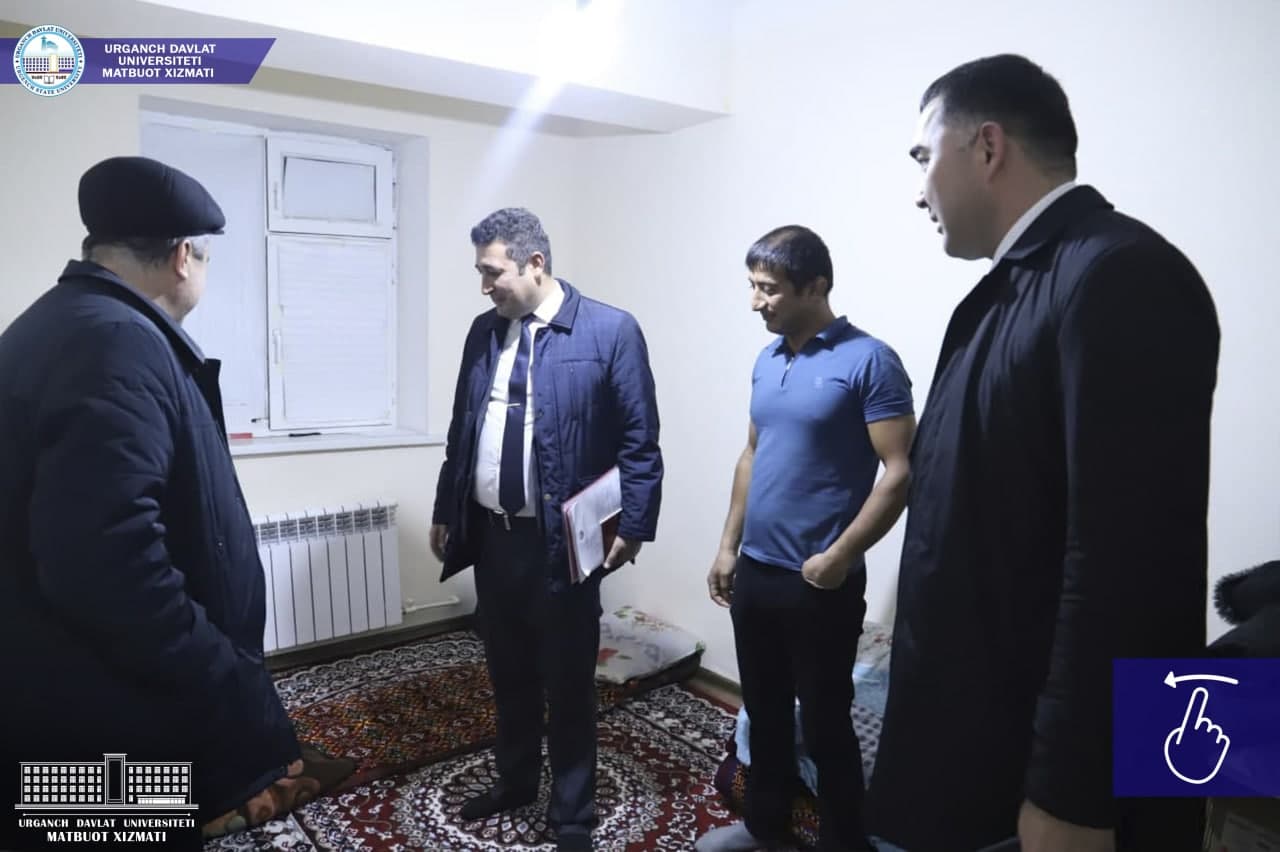 urdu.uz, Xorazm viloyati  OTMlariga tashrif buyurgan ishchi guruh aʼzolari UrDU talabalarining ijara uylarini oʻrgandilar