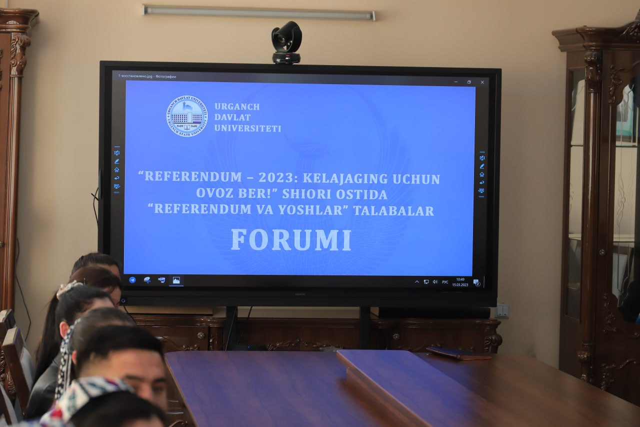 urdu.uz, “Referendum va yoshlar” mavzusida targʻibot tadbiri boʻlib oʻtdi