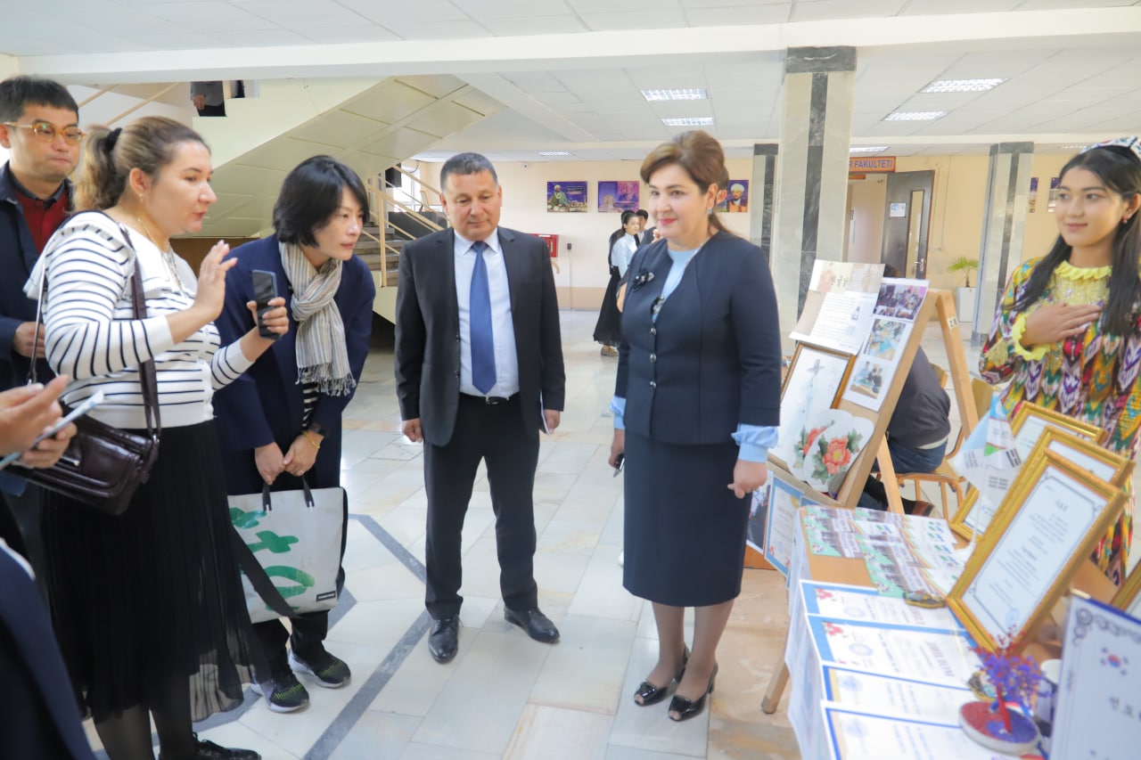 Koreyalik mehmonlarimiz uchun koʻrgazma tashkil etildi