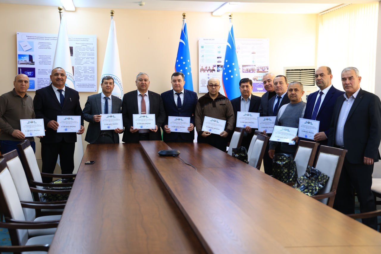The leadership of Urganch State University met with the team members working in the military field