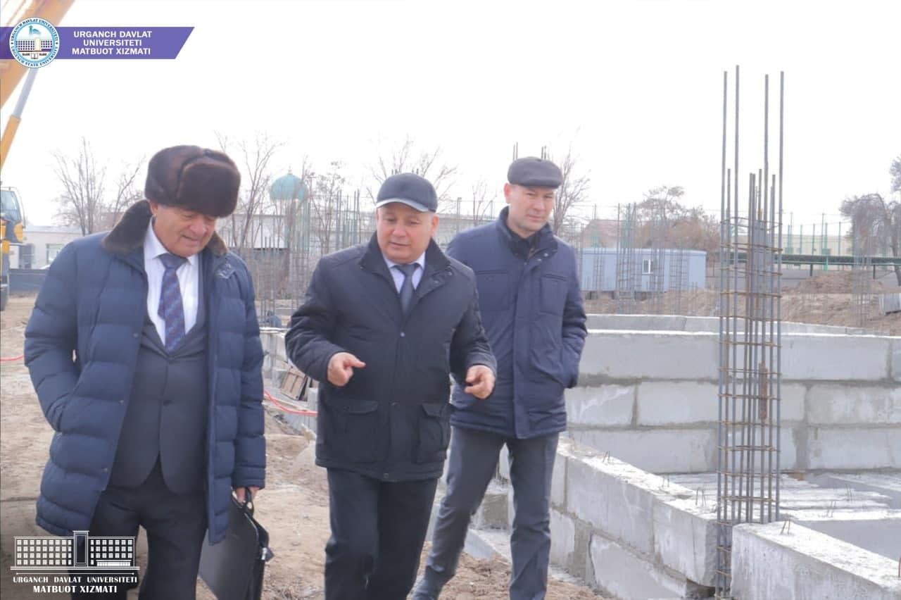 urdu.uz, Urduga tashrif buyurgan akademik Azimboy Saʼdullayev yangi oʻquv binosi qurilishi bilan tanishdi