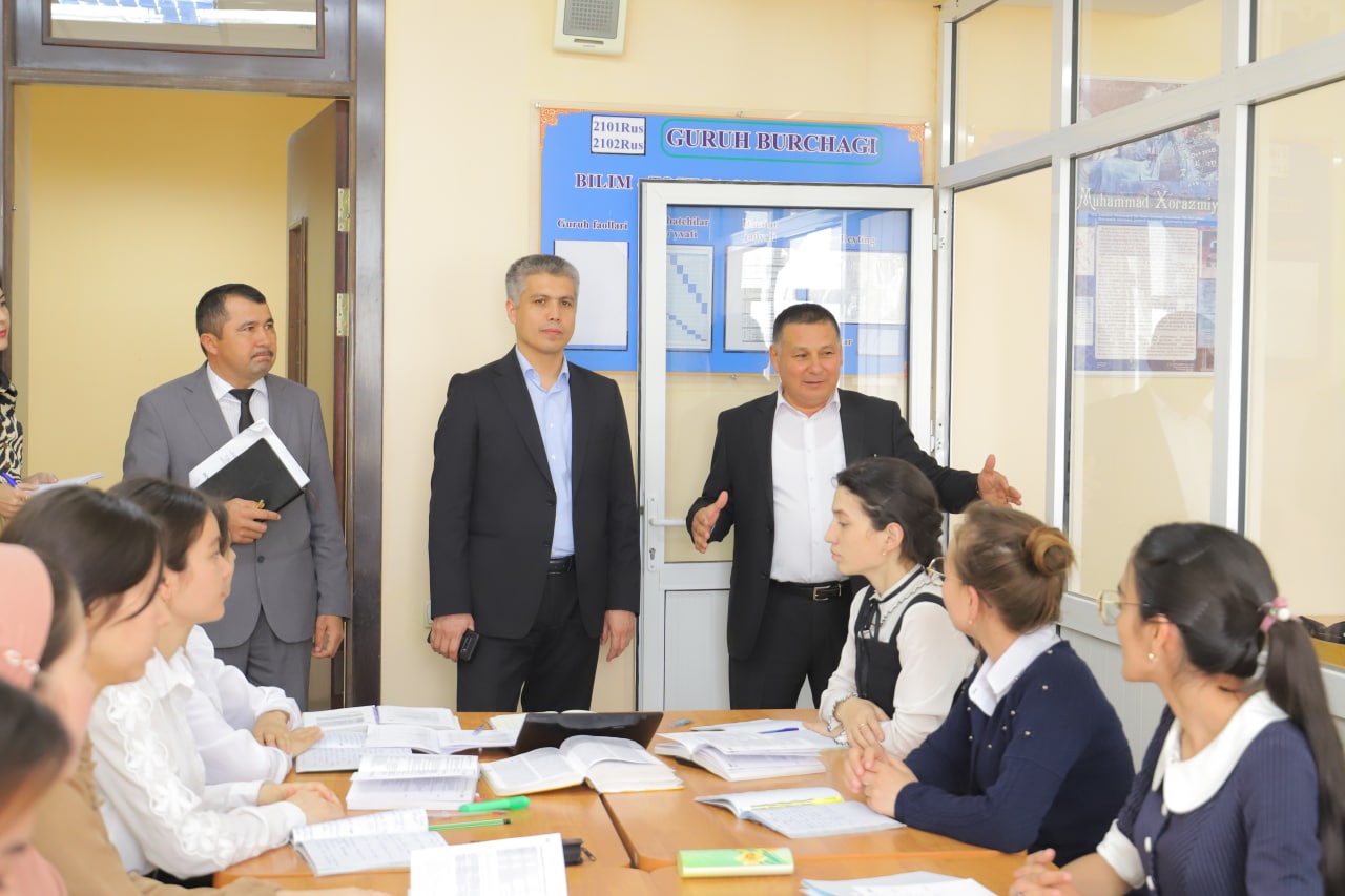 Deputy Minister of Higher and Secondary Special Education Rahimjon Hakimov visited Urgench State University