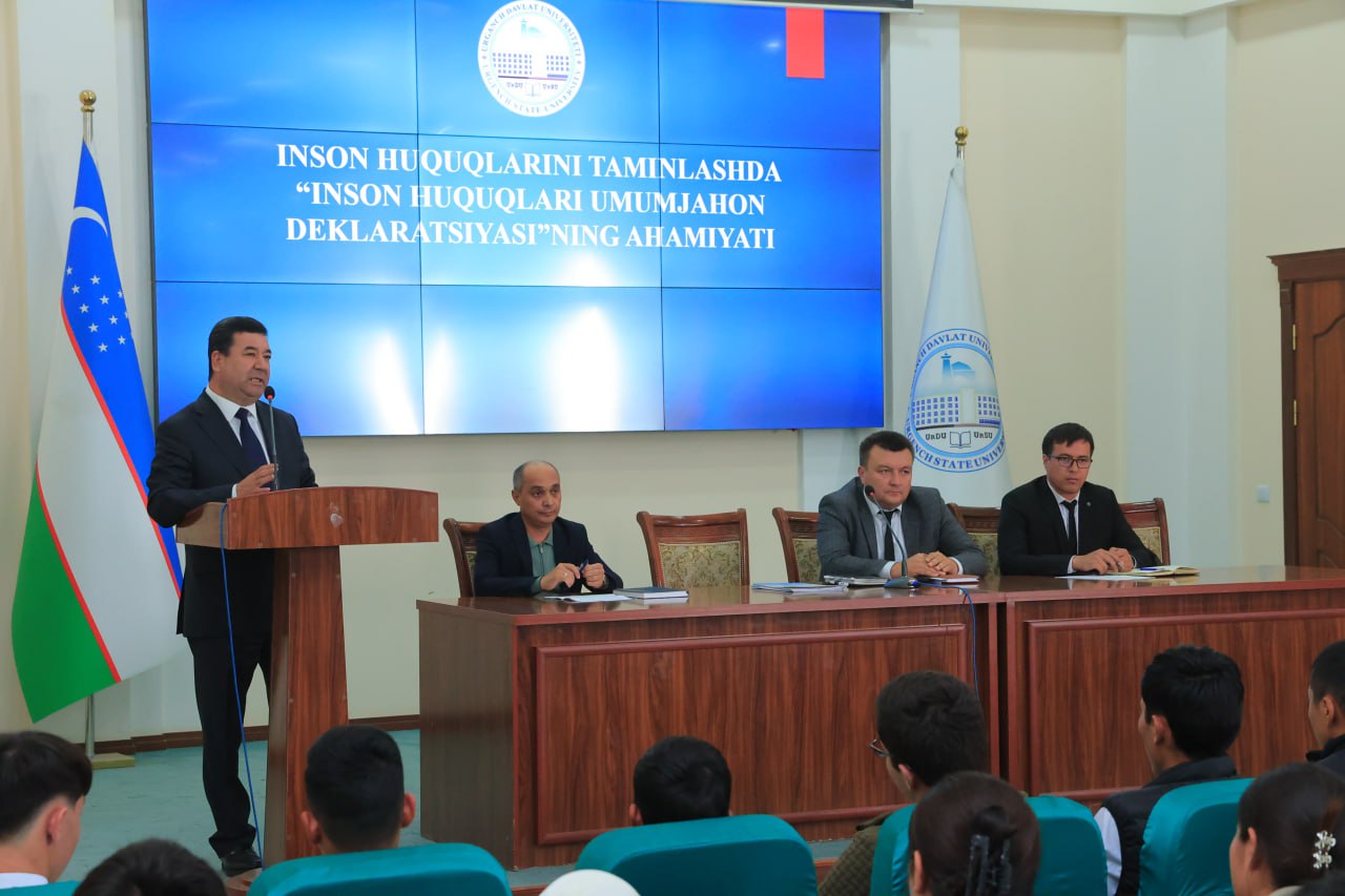 “Inson huquqlarini ta’minlashda “Inson huquqlari umumjahon deklaratsiyasi”ning ahamiyati” mavzusida uchrashuv tashkil etildi
