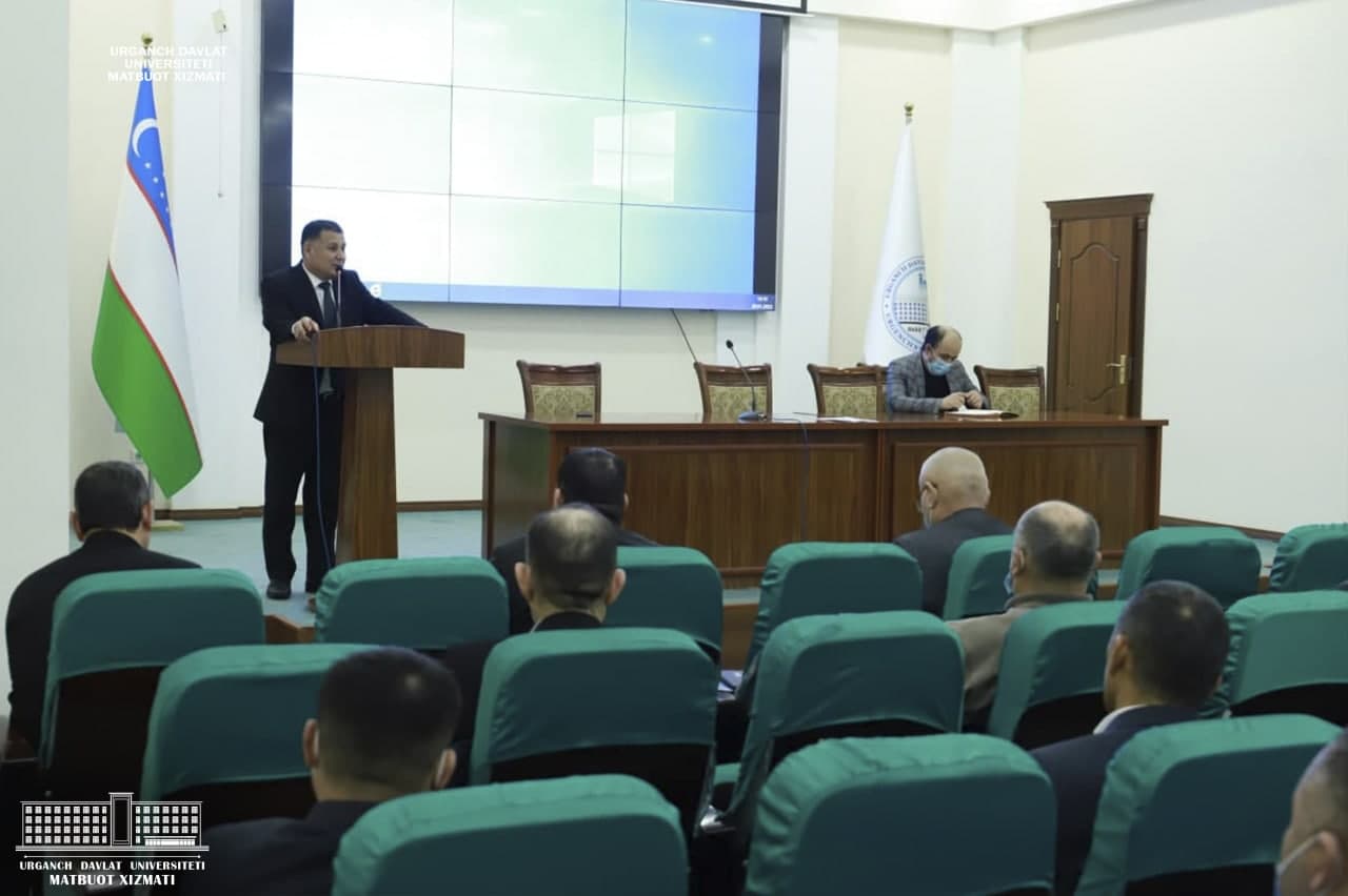 urdu.uz, Urganch davlat universiteti rektori Jismoniy madaniyat fakulteti jamoasi bilan uchrashdi