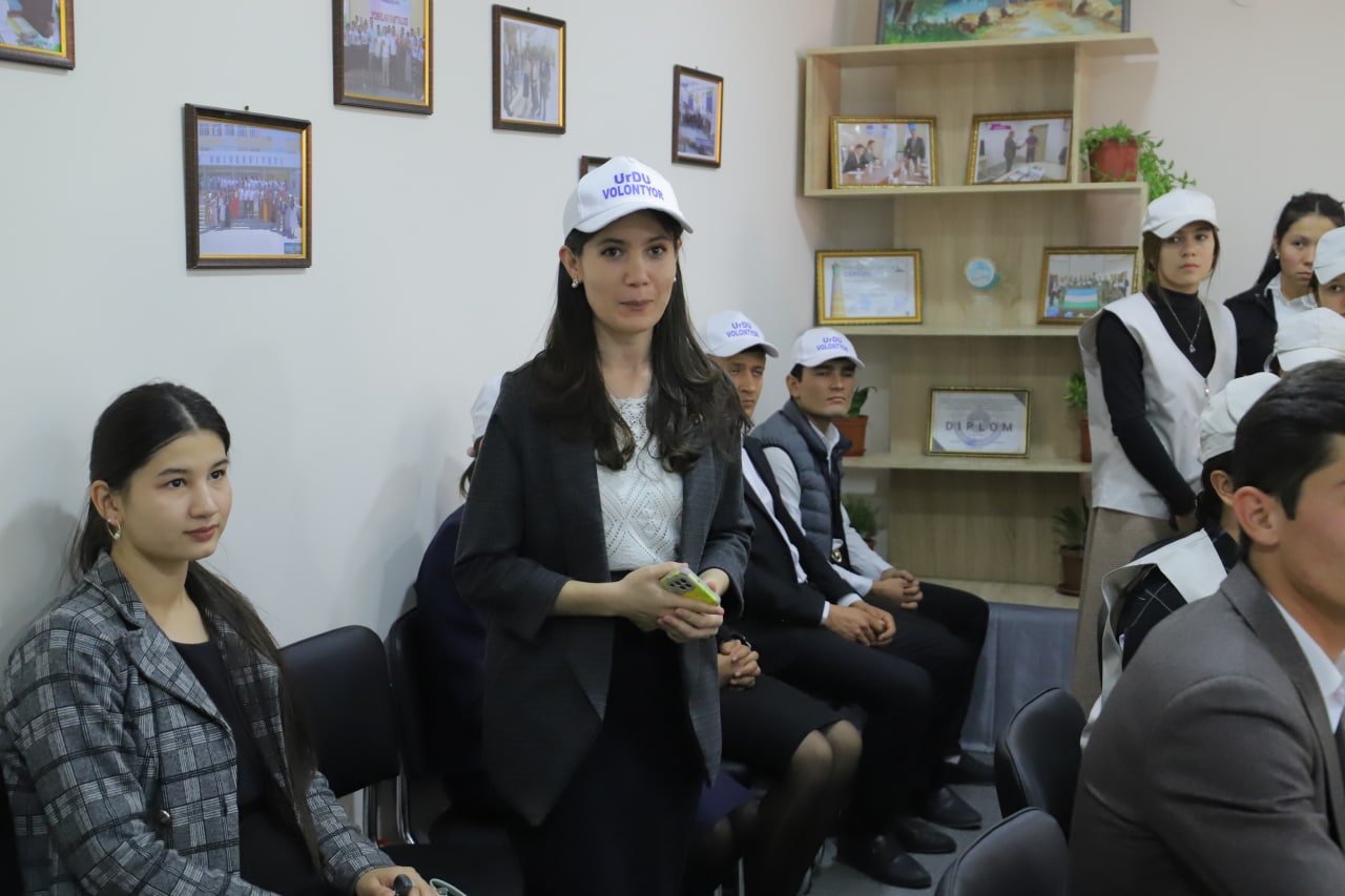 urdu.uz, Volontyorlik markazida ko‘ngilli talabalar bilan uchrashuv bo‘lib o‘tdi