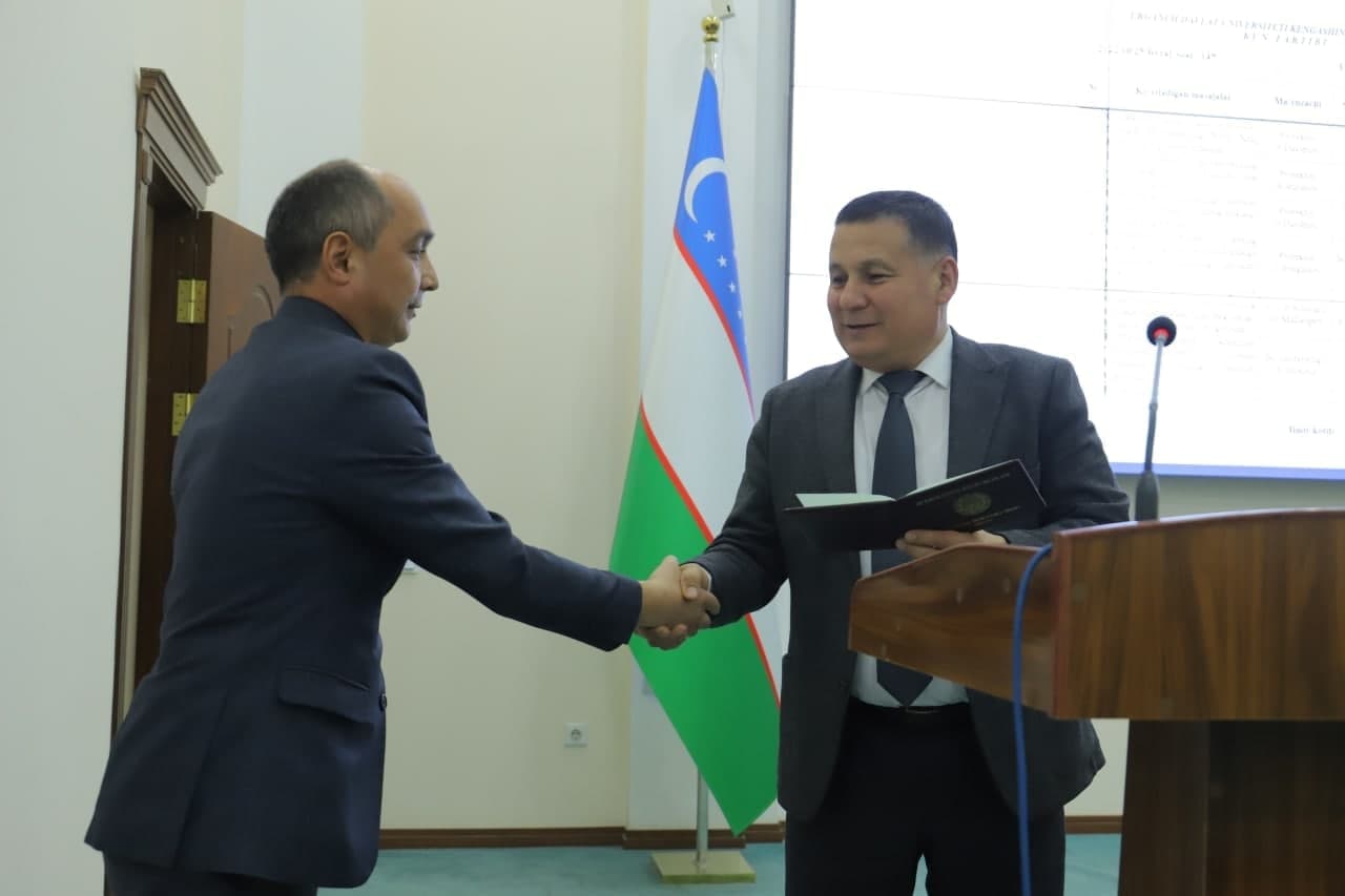 urdu.uz, Urganch davlat universiteti kengashining 7-majlisi bo‘lib o‘tdi
