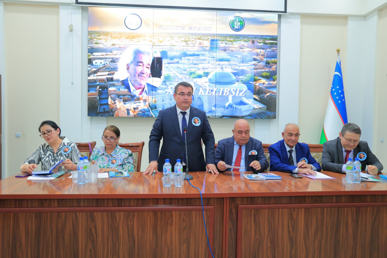 A scientific-practical conference started on the occasion of the 80th anniversary of the birth of the People's Poet of Uzbekistan, Amon Matjon