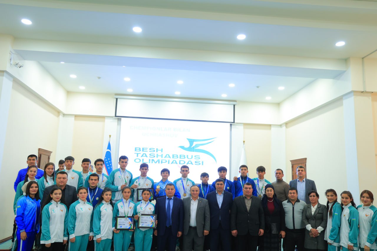 urdu.uz, Rektor “Besh tashabbus olimpiadasi” Respublika final bosqichining gʻolib va sovrindorlari bilan uchrashdi