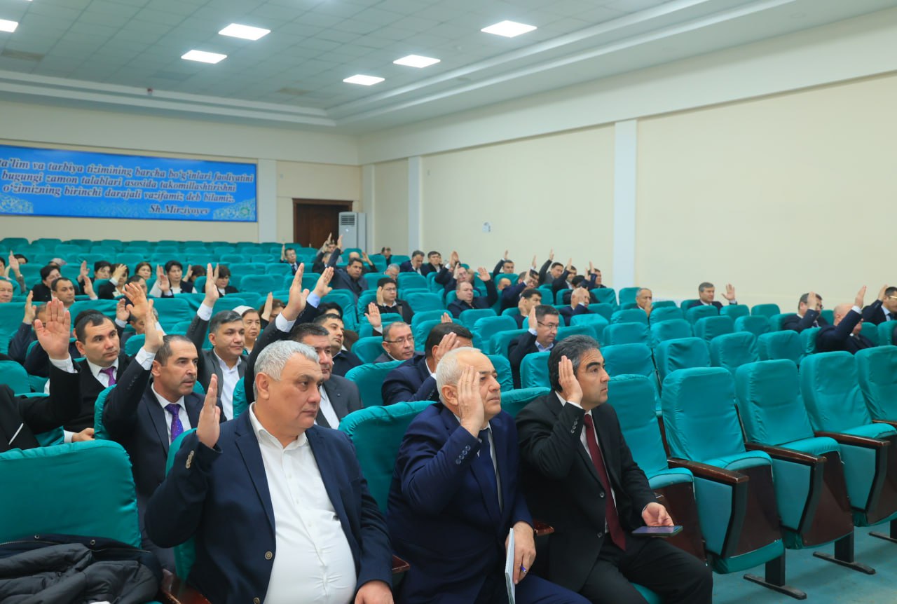 Urganch davlat universiteti Kengashining  6-majlisi bo‘lib o‘tdi